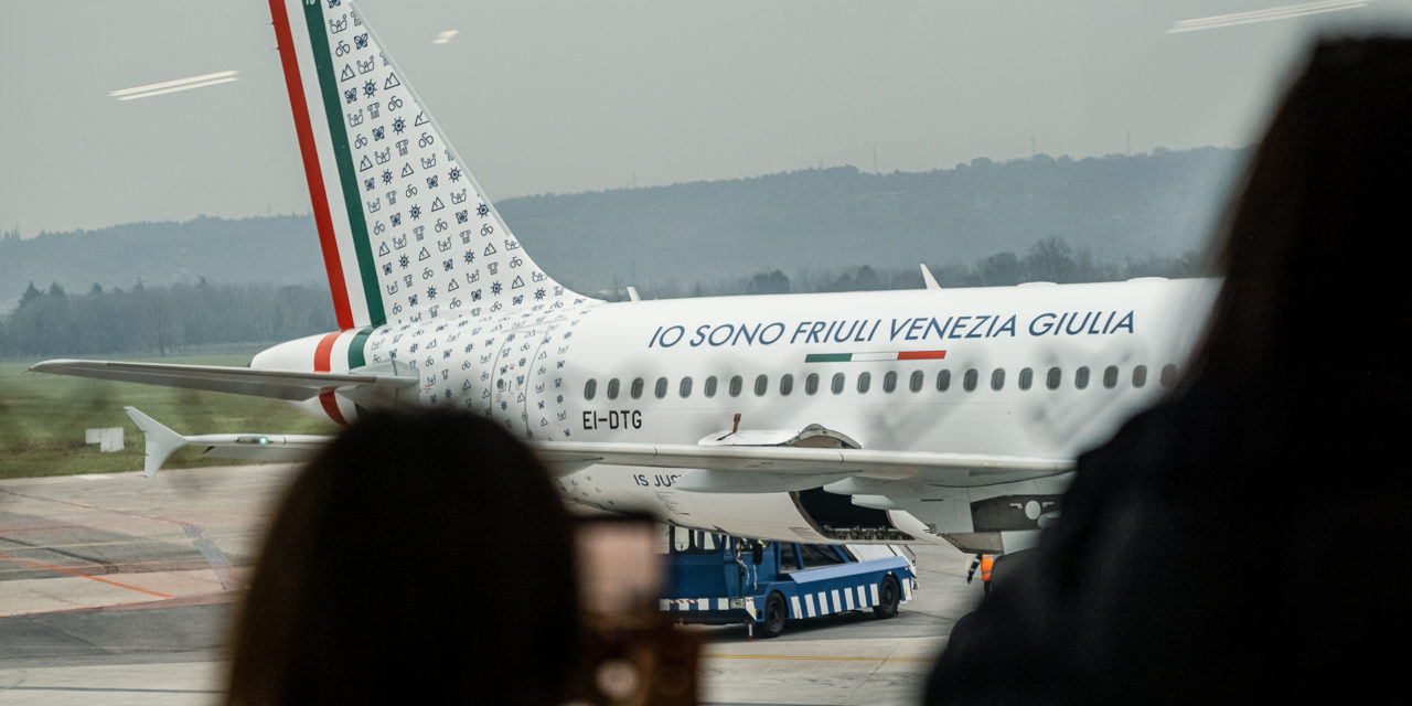 Accordo Regione Fvg-ITA per la promozione turistica<h2 class='anw-subtitle'>Presentato un Airbus A320 Airways con una livrea speciale dedicata al territorio</h2>