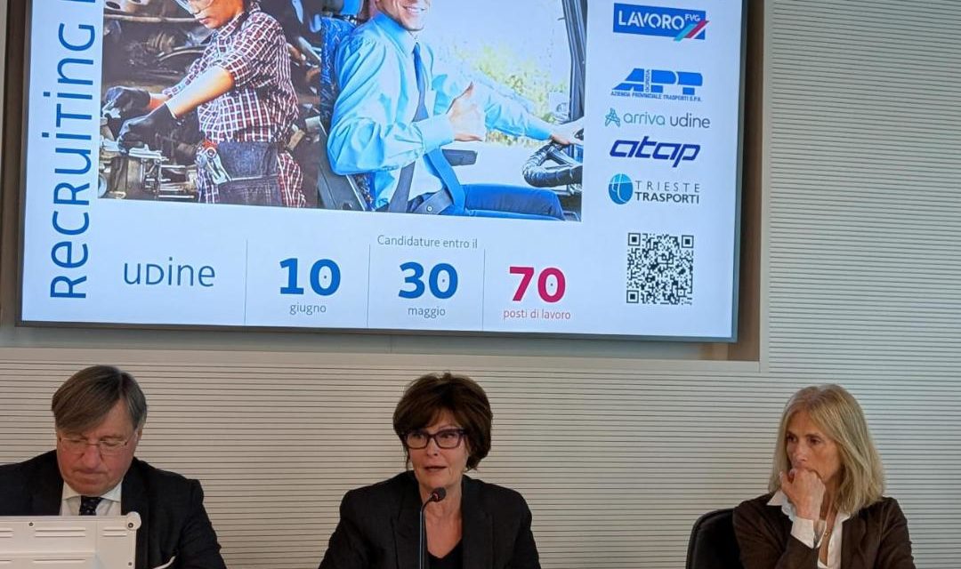 Recruiting day per 70 lavoratori del trasporto pubblico Fvg