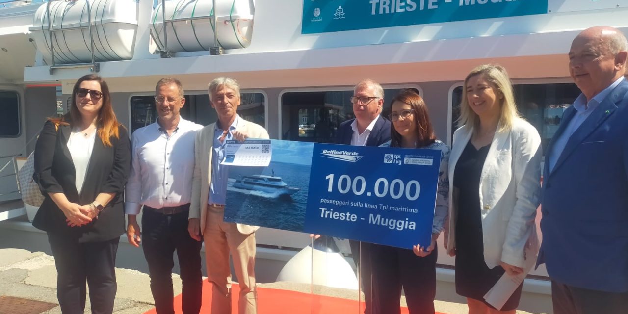 Delfino Verde: 100mila passeggeri tra Trieste e Muggia nel 2025